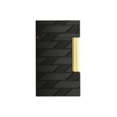 ST Dupont Feuerzeug Ligne 2 Monogram, Ltd. Edt., Schwarz