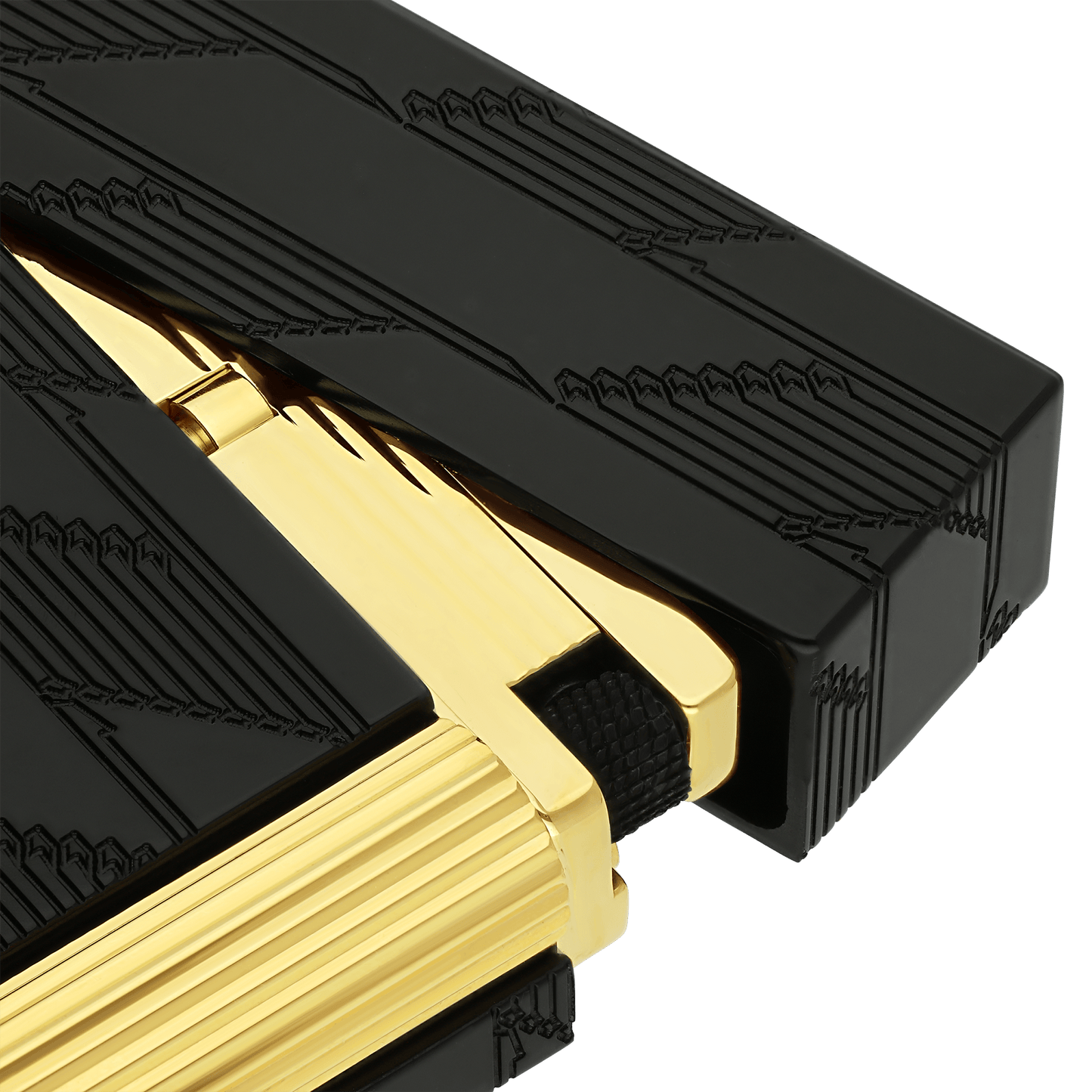 ST Dupont Ligne 2 Monogram Lighter, Ltd. Edt., Black