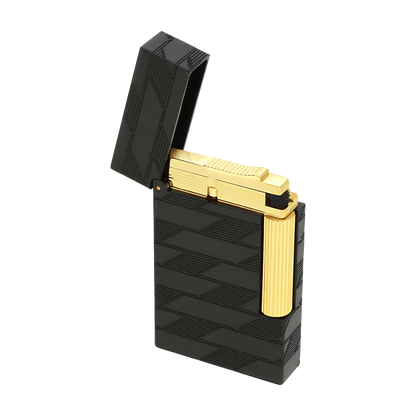 ST Dupont Ligne 2 Monogram Lighter, Ltd. Edt., Black