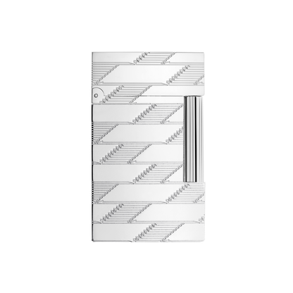 ST Dupont Lighter Ligne 2 Monogram, Palladium, Ltd. Edt., Silver