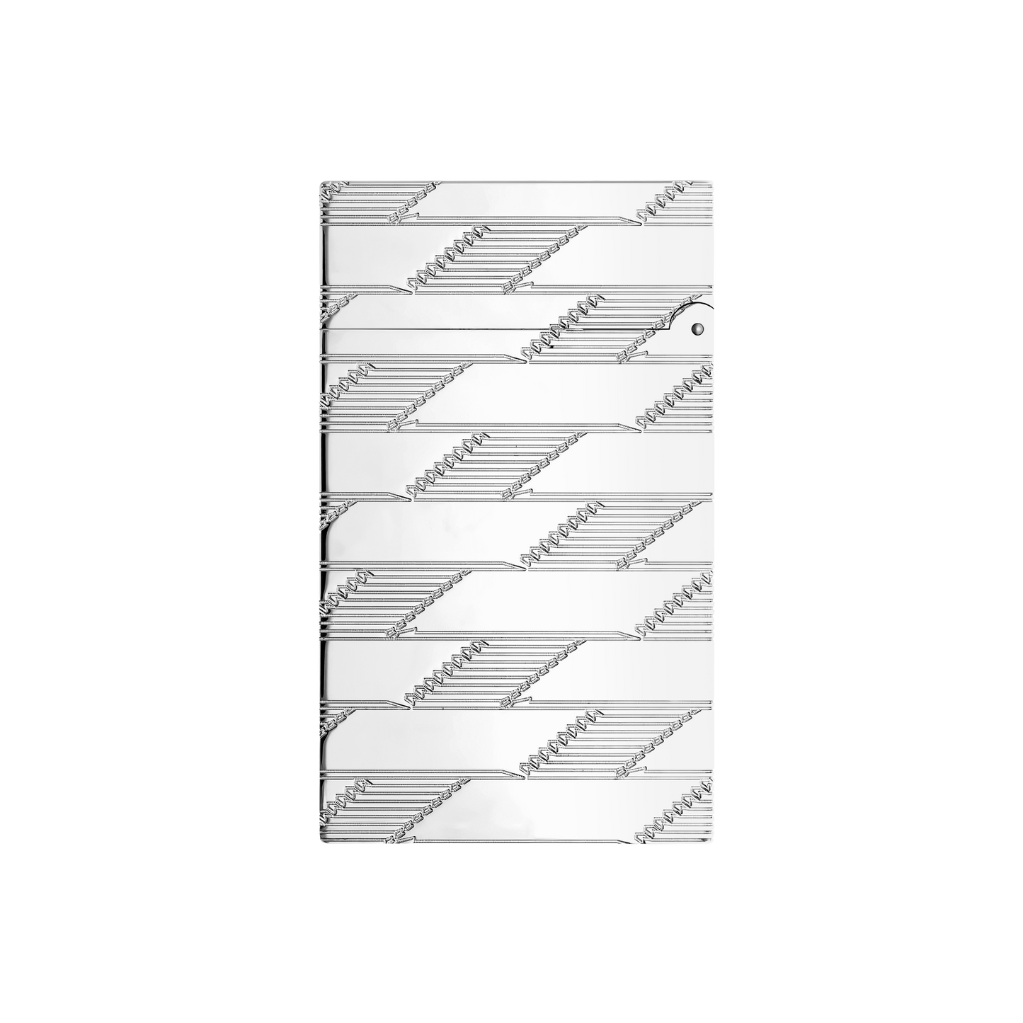 ST Dupont Lighter Ligne 2 Monogram, Palladium, Ltd. Edt., Silver