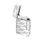 ST Dupont Feuerzeug Ligne 2 Monogram, Palladium, Ltd. Edt., Silver