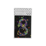 ST Dupont Feuerzeug Ligne 2 Dragon, Palladium, Ltd. Edt., Schwarz