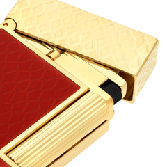 ST Dupont Feuerzeug Ligne 2 Dragon, Ltd. Edt., Burgundy