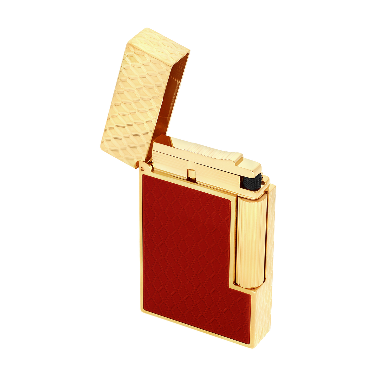 ST Dupont Feuerzeug Ligne 2 Dragon, Ltd. Edt., Burgundy