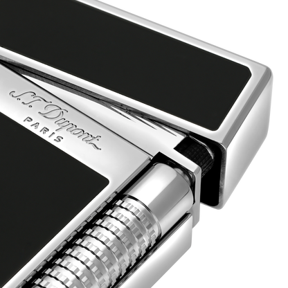 ST Dupont Feuerzeug Le Grand Dupont Le Grand S T Dupont, Palladium, Schwarz