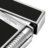 ST Dupont Feuerzeug Le Grand Dupont Le Grand S T Dupont, Palladium, Schwarz