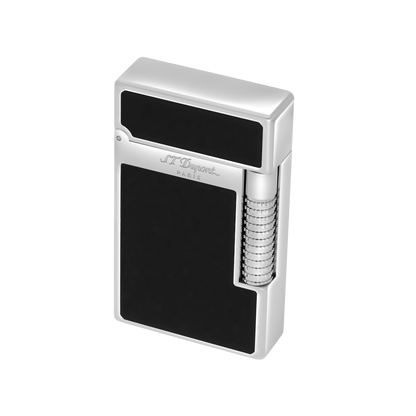 ST Dupont Feuerzeug Le Grand Dupont Le Grand S T Dupont, Palladium, Schwarz