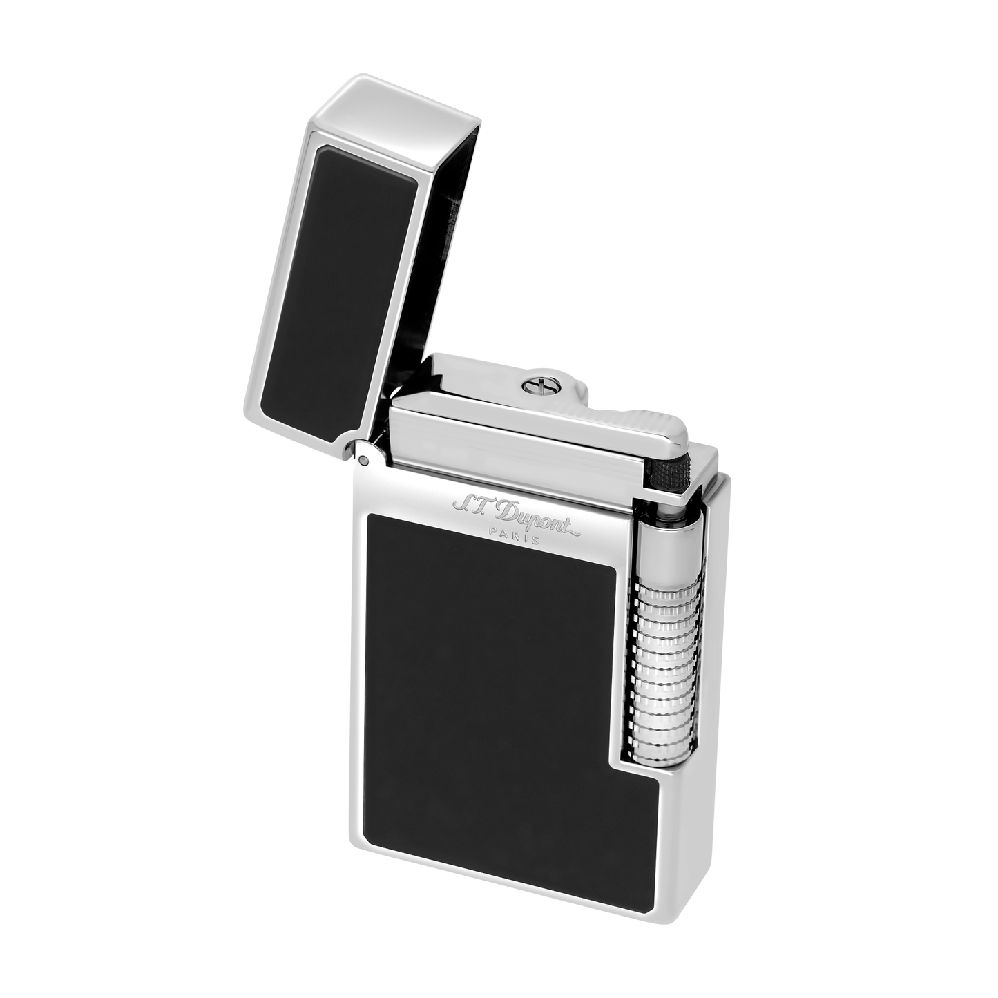 ST Dupont Feuerzeug Le Grand Dupont Le Grand S T Dupont, Palladium, Schwarz
