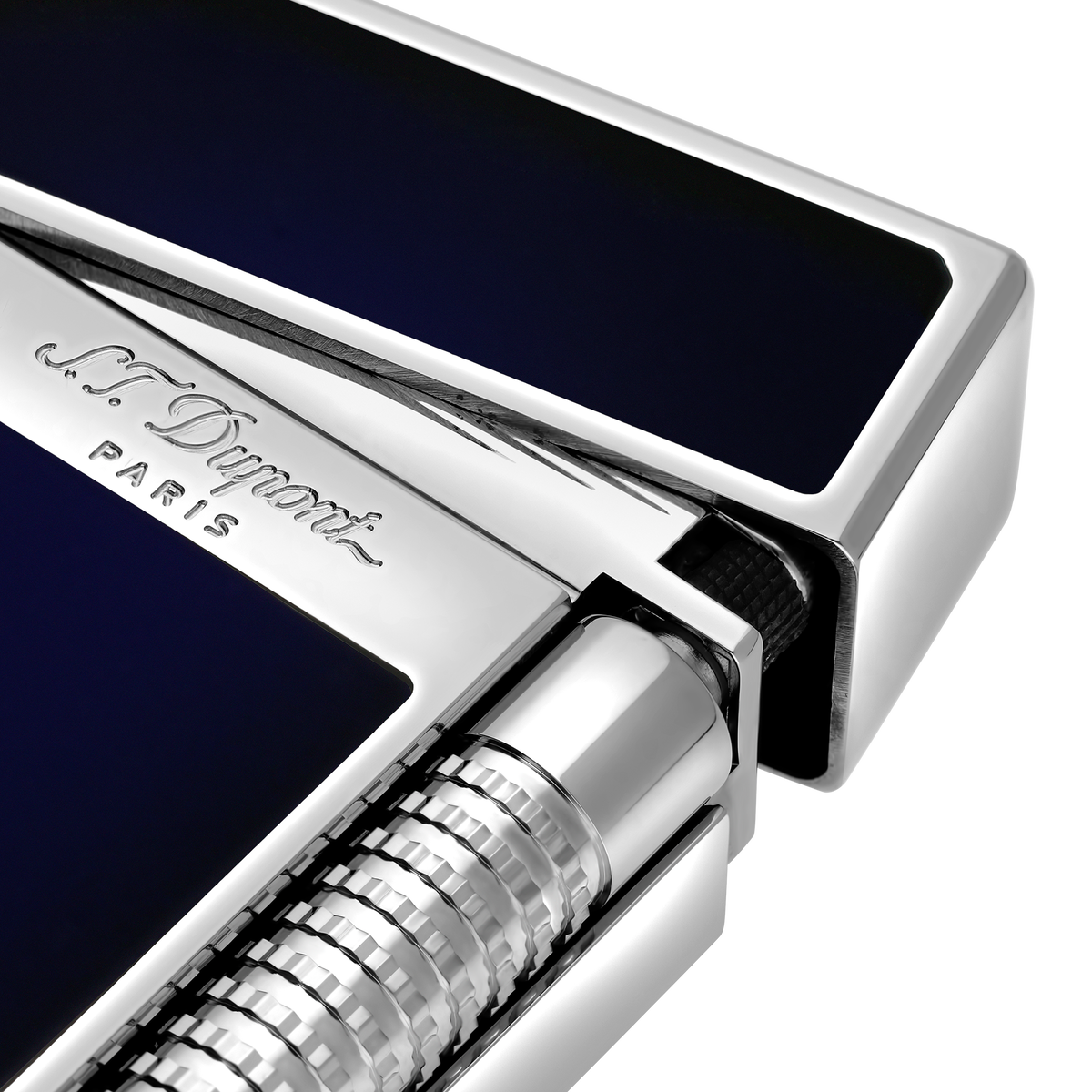ST Dupont Feuerzeug Le Grand Dupont Le Grand S T Dupont, Palladium, Dark-blue