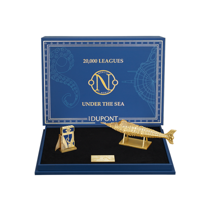 ST Dupont Lighter Set Art of Fire 20,000 Leagues Under the Sea, Ltd. Edt., Blue-Gulf-Stream
