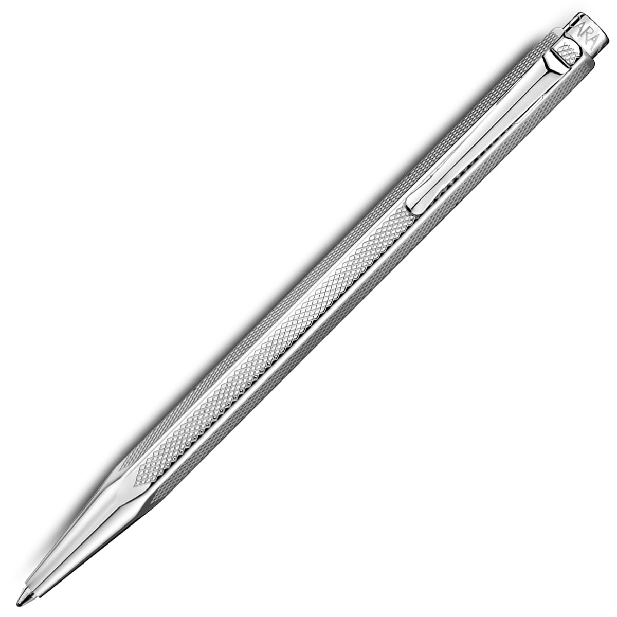 Caran d'Ache, Ballpoint Pen Ecridor, Retro Silver-Plated/Palladium-Coated, Silver
