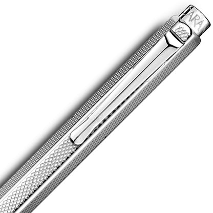Caran d'Ache, Ballpoint Pen Ecridor, Retro Silver-Plated/Palladium-Coated, Silver