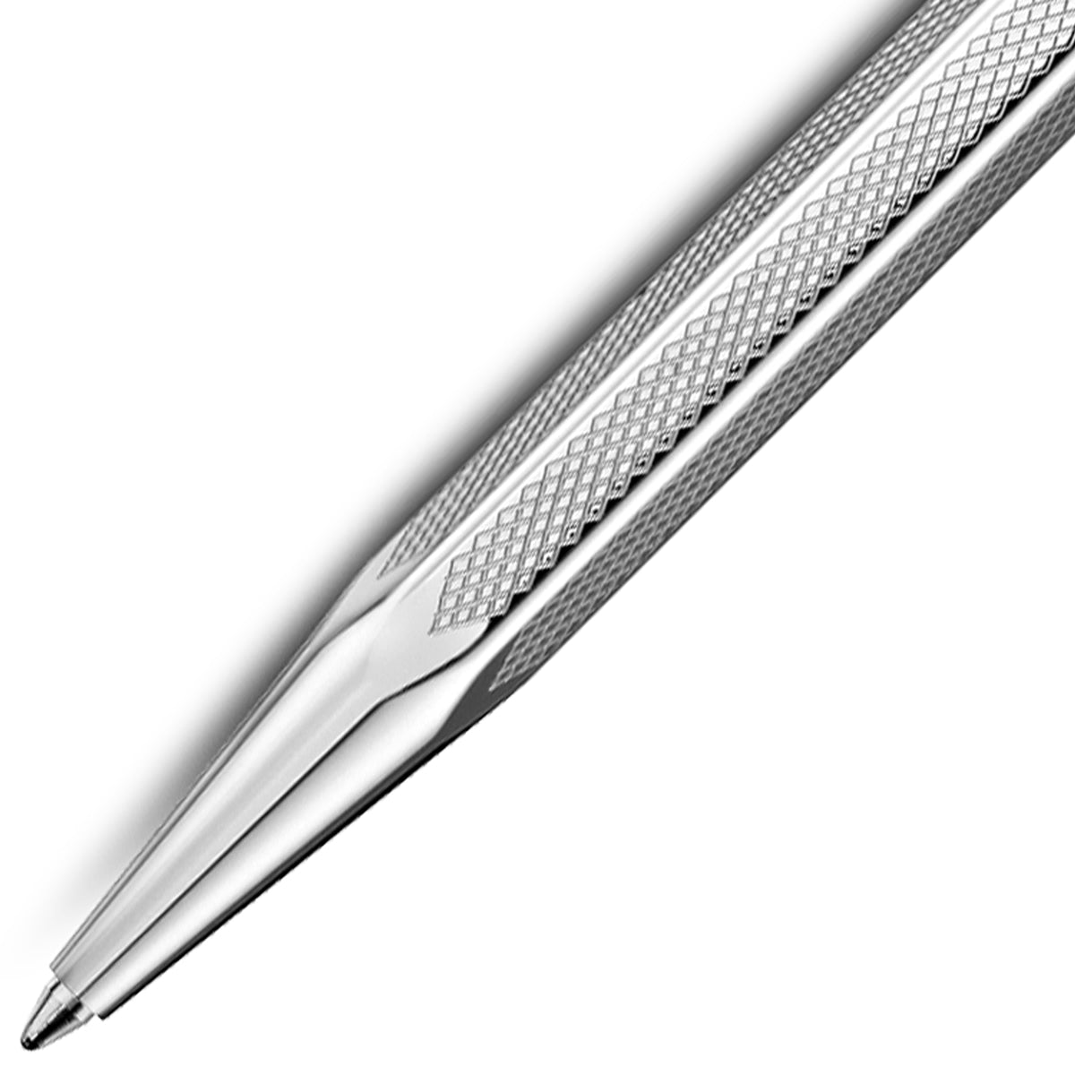 Caran d'Ache, Ballpoint Pen Ecridor, Retro Silver-Plated/Palladium-Coated, Silver