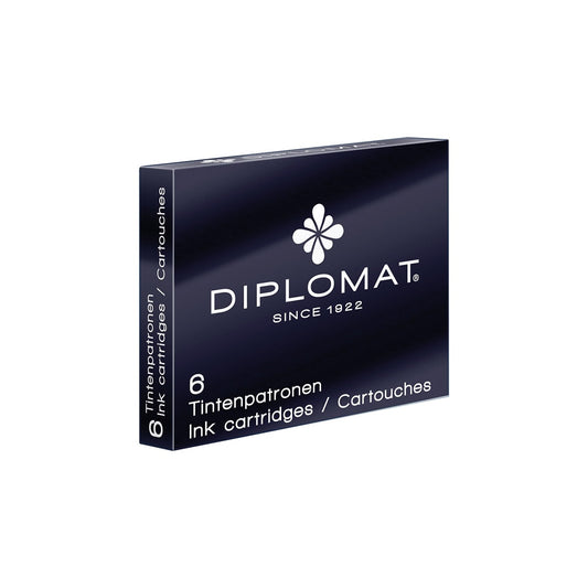 Diplomat, Ink Cartridge, 6 pcs. black