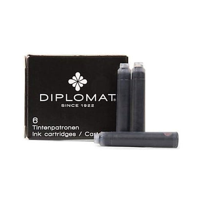 Diplomat, Tintenpatrone, 6 Stk. schwarz