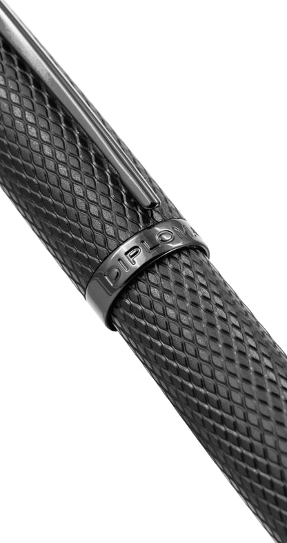 Diplomat Kugelschreiber Viper Guilloche Schwarz