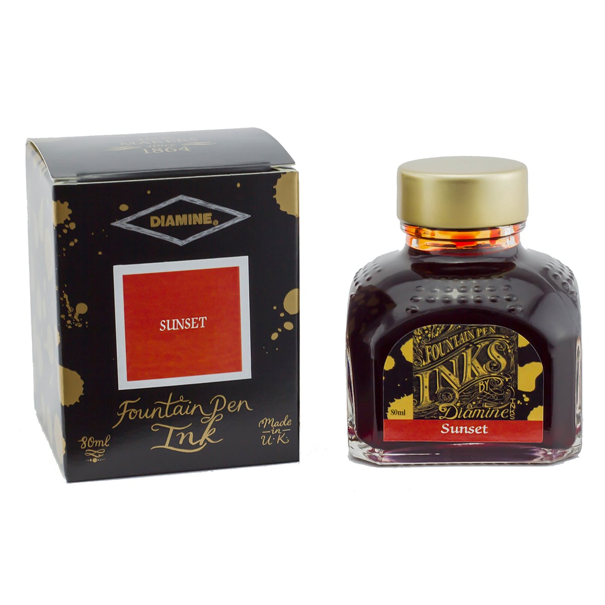 Diamine Tintenglas Penoblo Fueller Premium 90 Sunset 80 ml