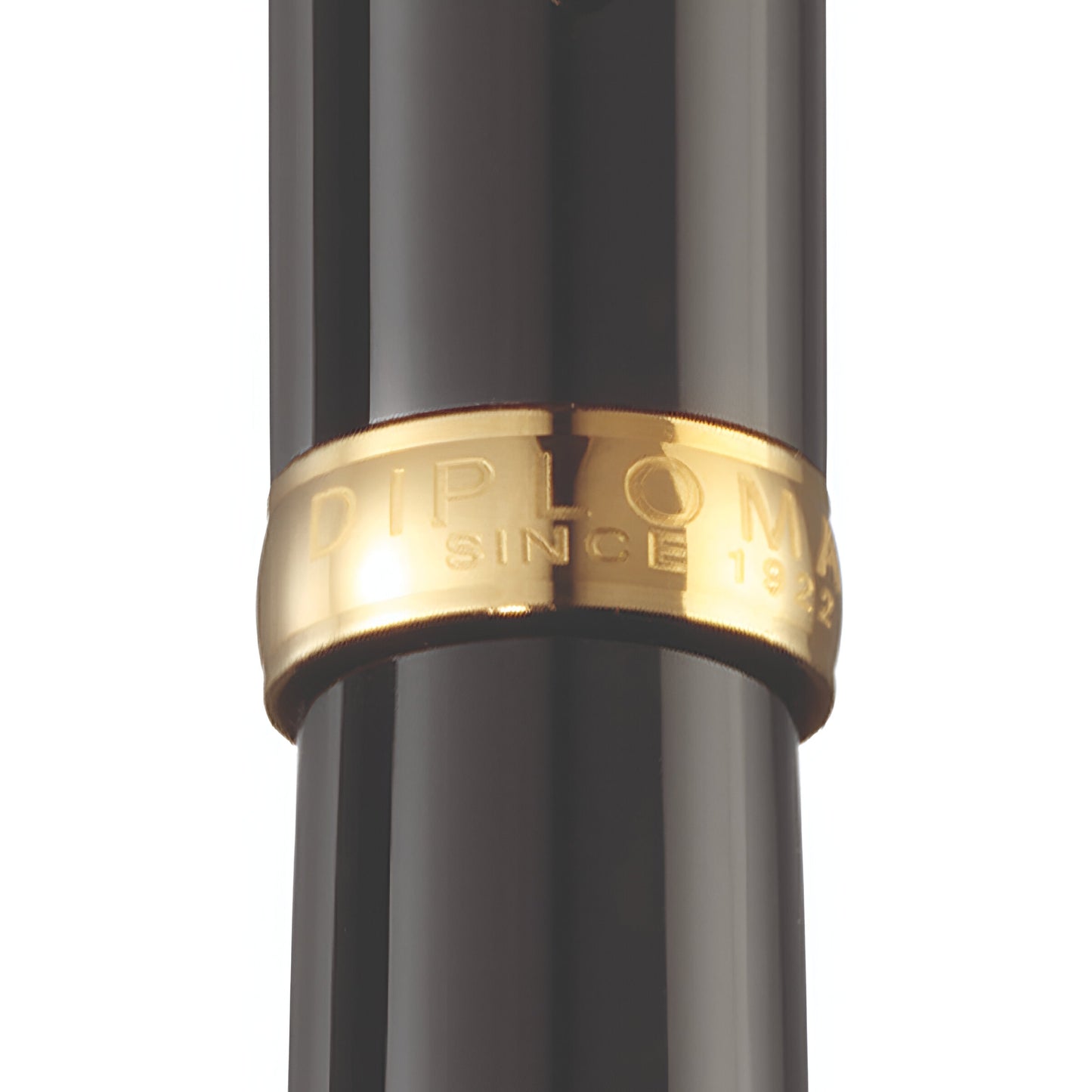 Diplomat Excellence A2 fountain pen, lacquered, gold-plated, 14K nib, black