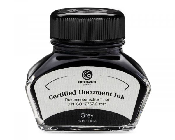 Octopus Fluids dokumentenechte Tinte Document Inks Grey 30 ml Grau
