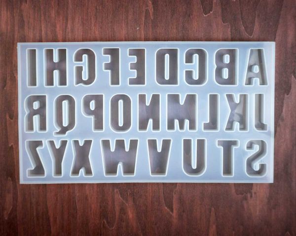 Octopus Silicone Casting Mold Letters XXL Extra Deep