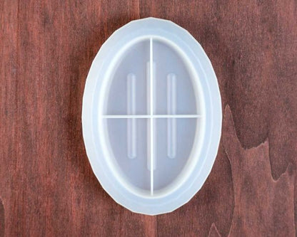 Octopus Office GmbH Silicone Mold Soap Dish Oval 14 x 10 cm