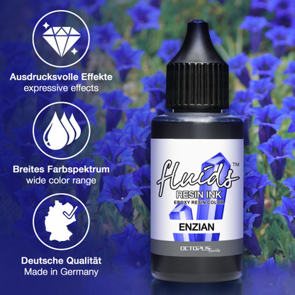 Octopus Fluids Resin Ink GENTIAN transparent blue