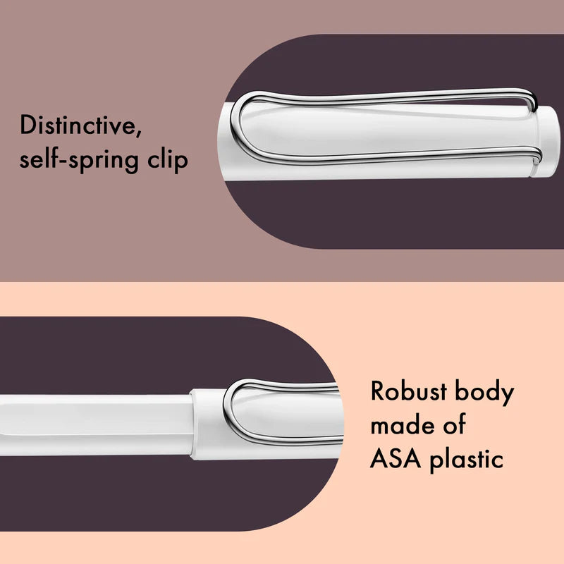 Lamy, Safari Tintenpatronenroller, White