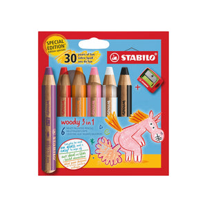 STABILO woody 3in1 6er ET/Sharp Unicorn – Ansicht 1