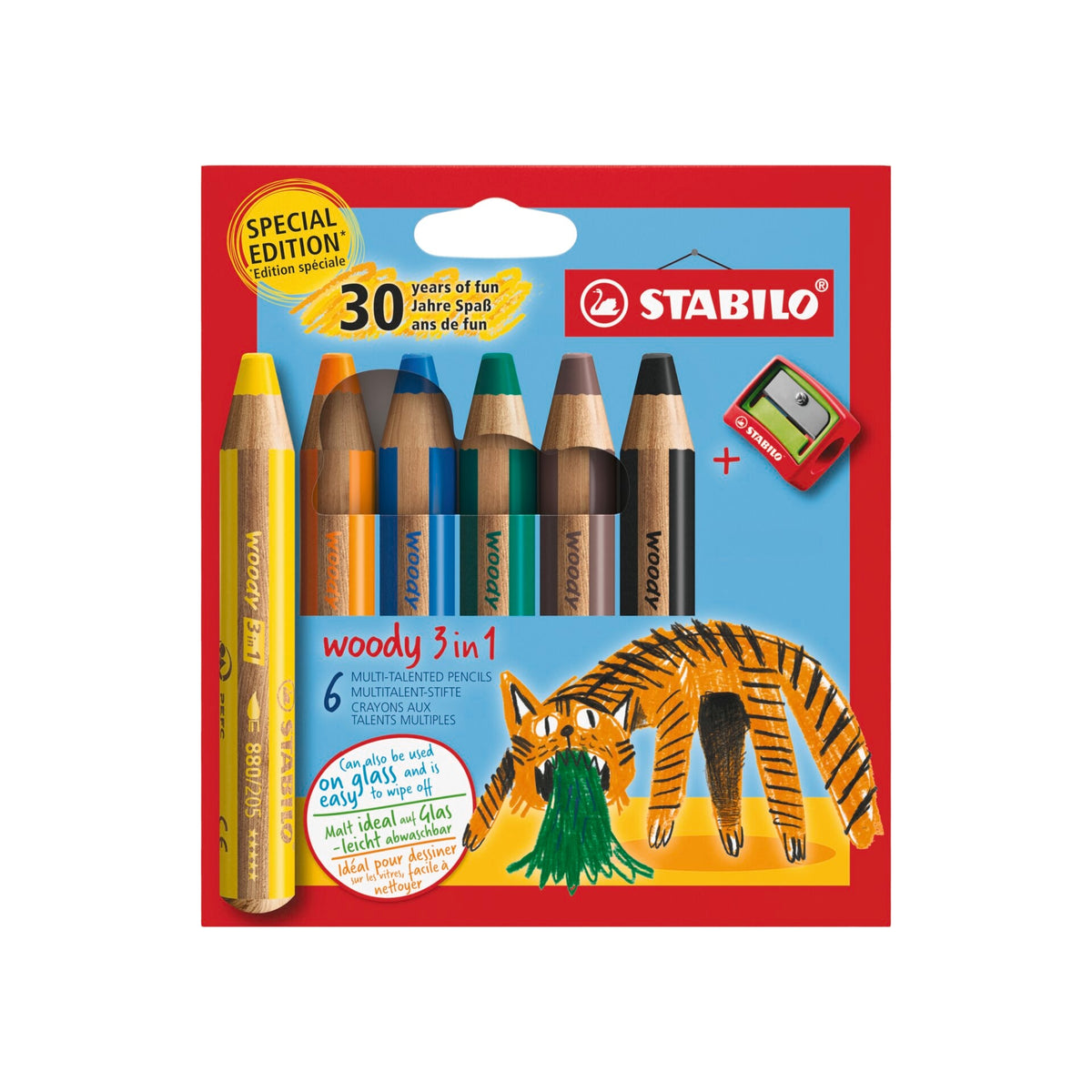STABILO woody 3in1 6er ET/Sharp Tiger – Ansicht 1