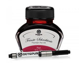 Octopus Fluids Set aus Füllhaltertinte und Tintenkonverter Classic Serie Rot