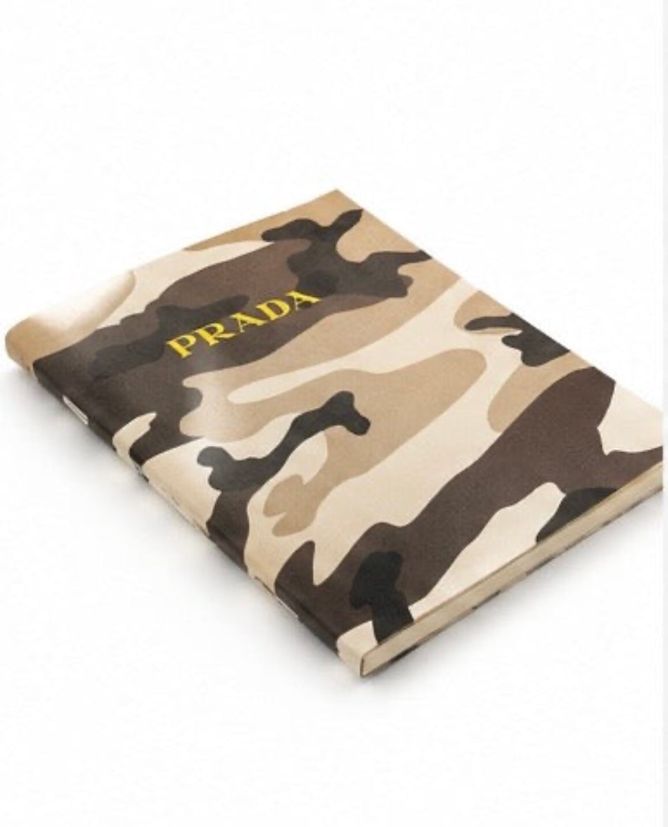 PRADA Notebook Refill Travel Journal Sand Camouflage