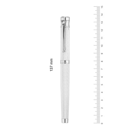 Waldmann, Tango fountain pen, Imagination, guilloche, white