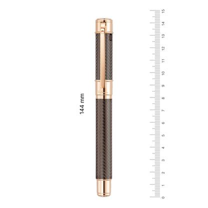Waldmann Commander 25 Ltd. Edt. Fountain Pen, rose gold plated, 18K, brown
