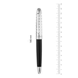 Waldmann, Füller Précieux, lackiert, wellenförmiger Diamantschnitt, schwarz