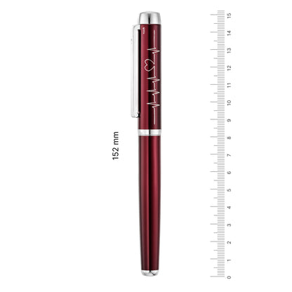 Waldmann Fountain Pen Heartbeat 150 Ltd. Ed. Hand-engraved, red