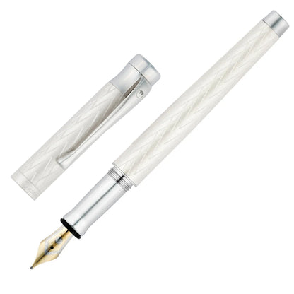 Waldmann Aura Day Fountain Pen, Silver, 18K, Matte Silver