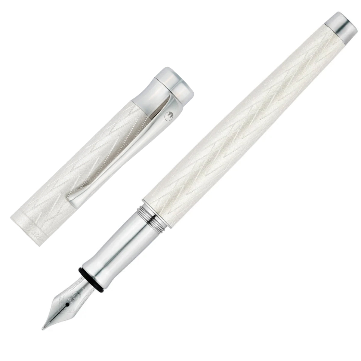 Waldmann Füller Aura Day, Silber, mattiert-Silber – Penoblo