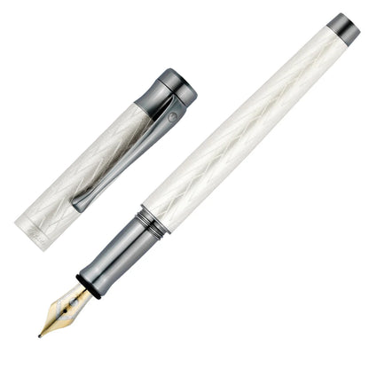 Waldmann Füller Aura Night, Silber, 18Kt, mattiertes-Silber