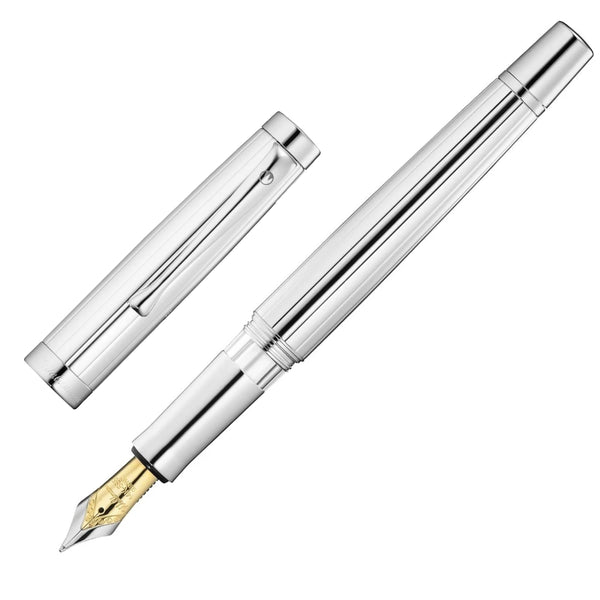 Waldmann, Füller Manager, Linien, 18K Feder, silber