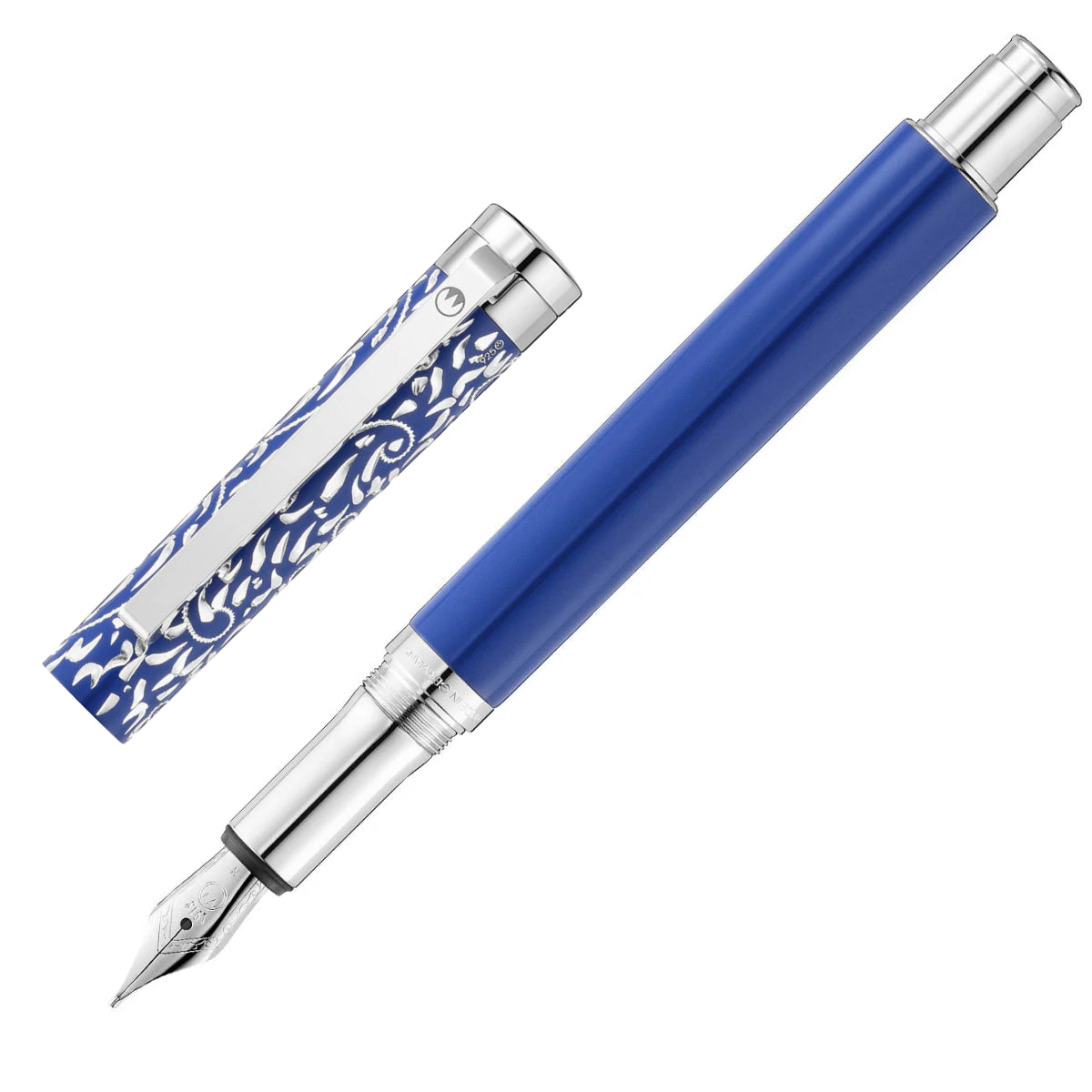 Waldmann, Füller Xetra Vienna Special Ed. Handgravur, blau
