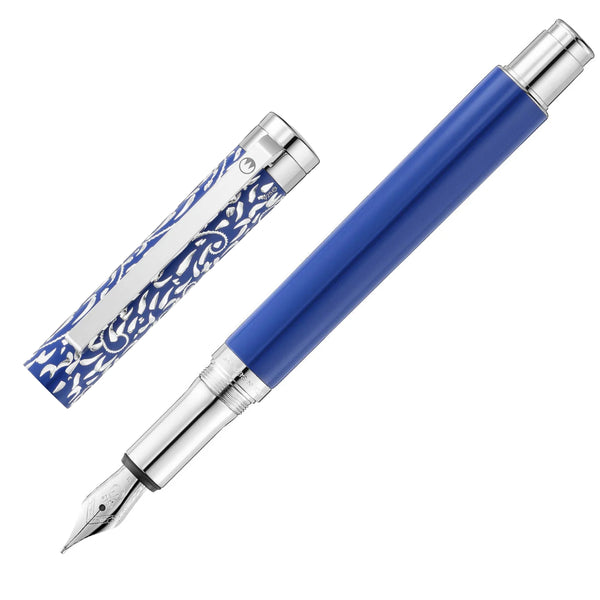 Waldmann, Füller Xetra Vienna Special Ed. Handgravur, blau