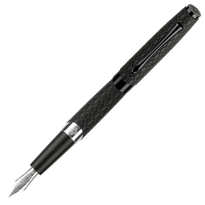 Diplomat Füller Cobra Guilloche, Schwarz