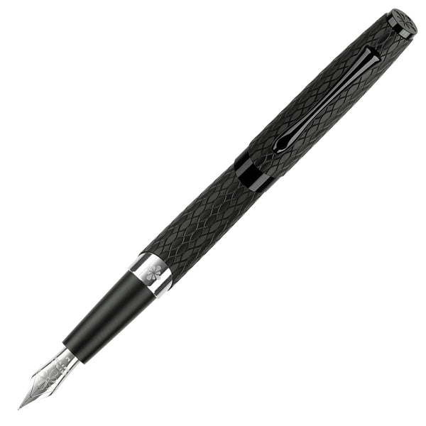 Diplomat Füller Cobra Guilloche, Schwarz