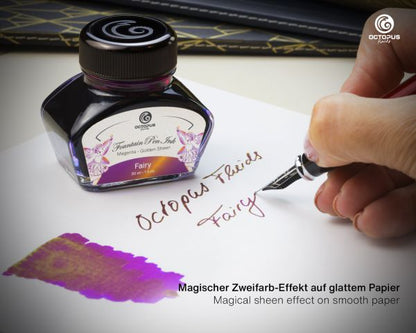 Octopus Fluids Füllhaltertinte Sheen Ink Kollektion Fairy Violett Ltd. Edt. 30 ml