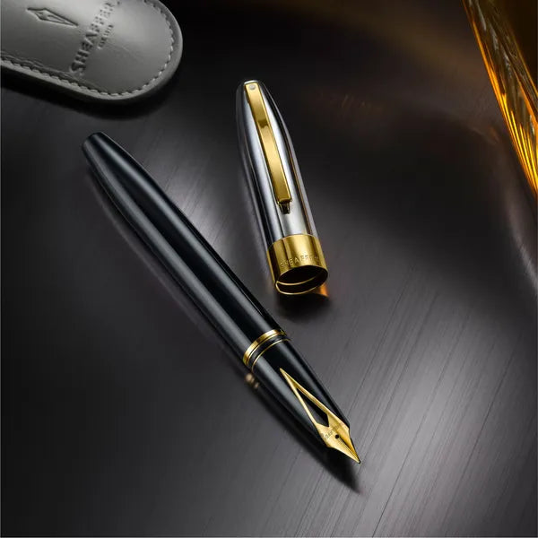 Stylo-plume Sheaffer Sagaris doré, noir