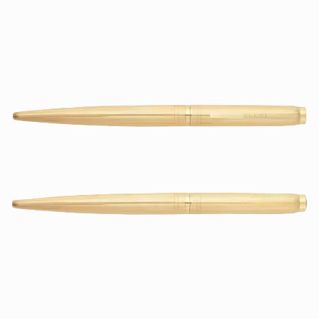 Gucci, Kugelschreiber mit Etui - Interlocking G, Gold