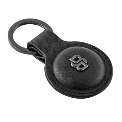 HUGO BOSS, Schlüsselring, Double B Saffiano mit AirTag-Halter, Black