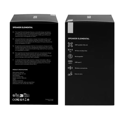 HUGO BOSS, Lautsprecher Elemental, Silver