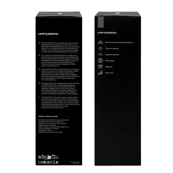 HUGO BOSS, Lampe Elemental, Black